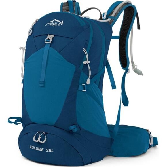 Hiking Backpack,35L Waterproof Hiking Daypack with 3L Water Bladder and Rain